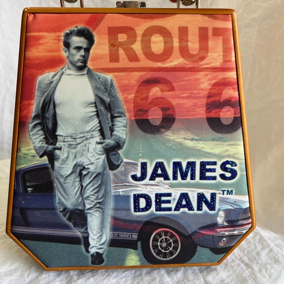 NWT James Dean Route 66 Wooden Purse - Picture 7 of 12